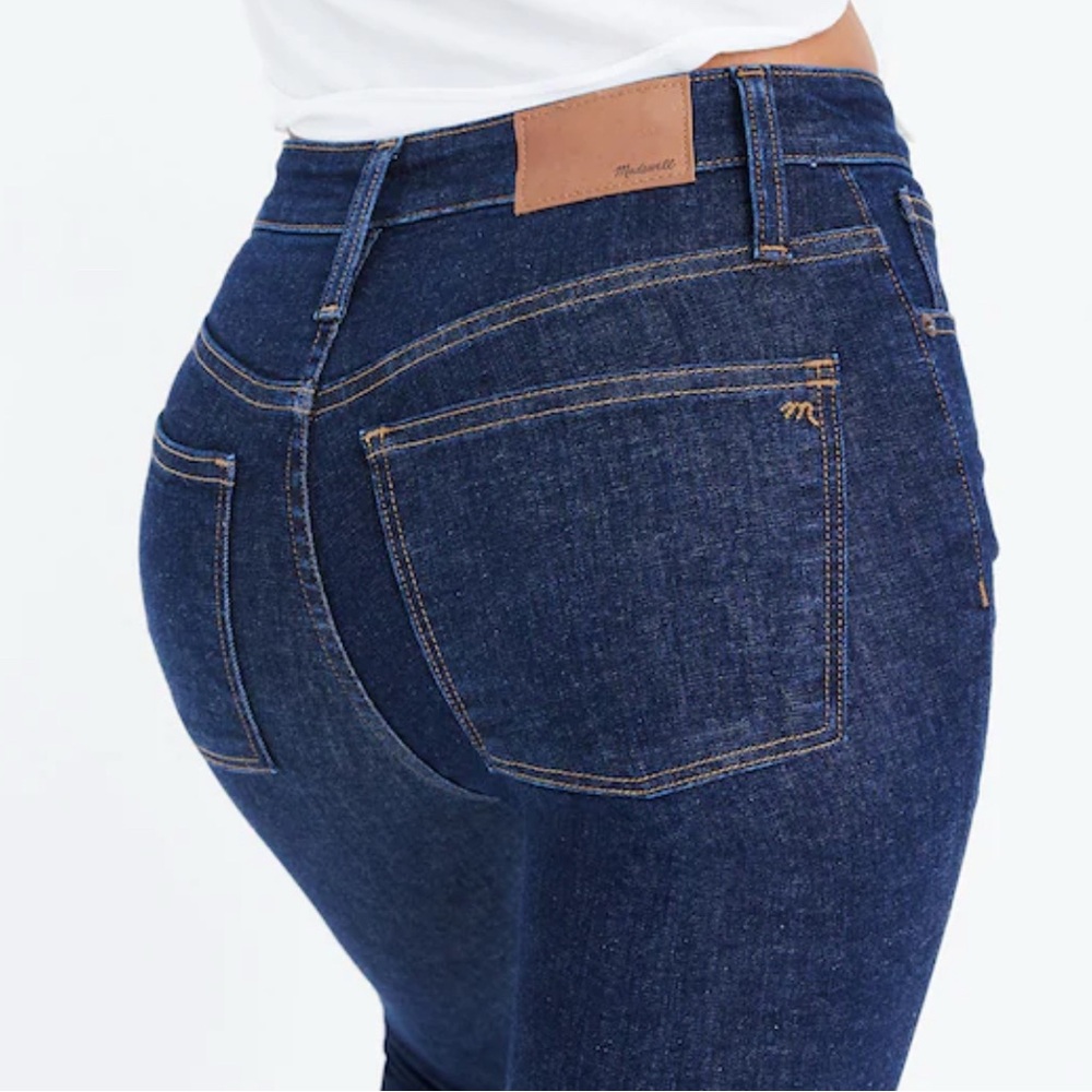Madewell Dark Wash Curvy High-Rise Skinny Jeans - Size 27 - Picture 4 of 5
